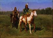 Rosa Bonheur Mounted Indians Carrying Spears France oil painting artist